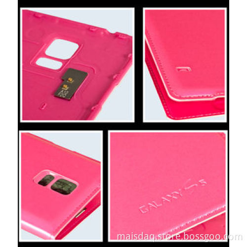 Leather Cases for Samsung Galaxy S5 with Power Nap Function, Smart Windows